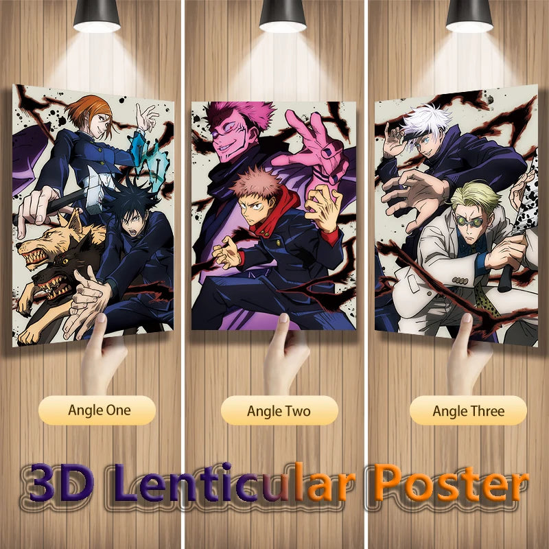 Gojo Itadori Yuji/Fushiguro/Nanami 3D Lenticular Poster