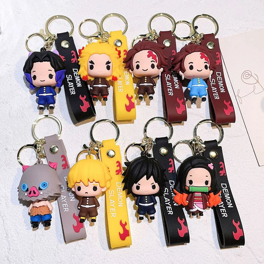 Anime Demon Slayer Keychain Figure Kimetsu No Yaiba